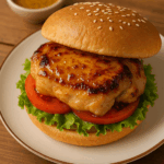 ハニーマスタードチキンサンドのイメージ図